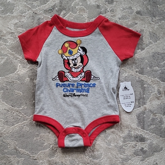 Disney Other - Disney Red and Gray Kids One Piece